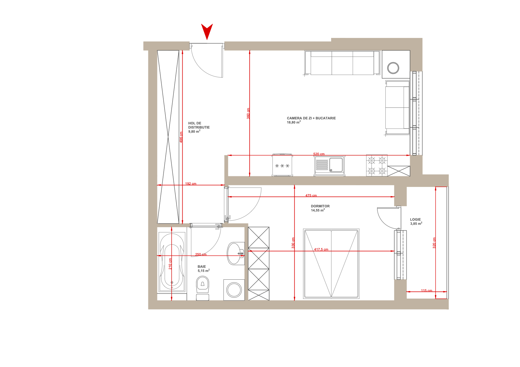 apartament 2 camere tip 3 (ap 06)